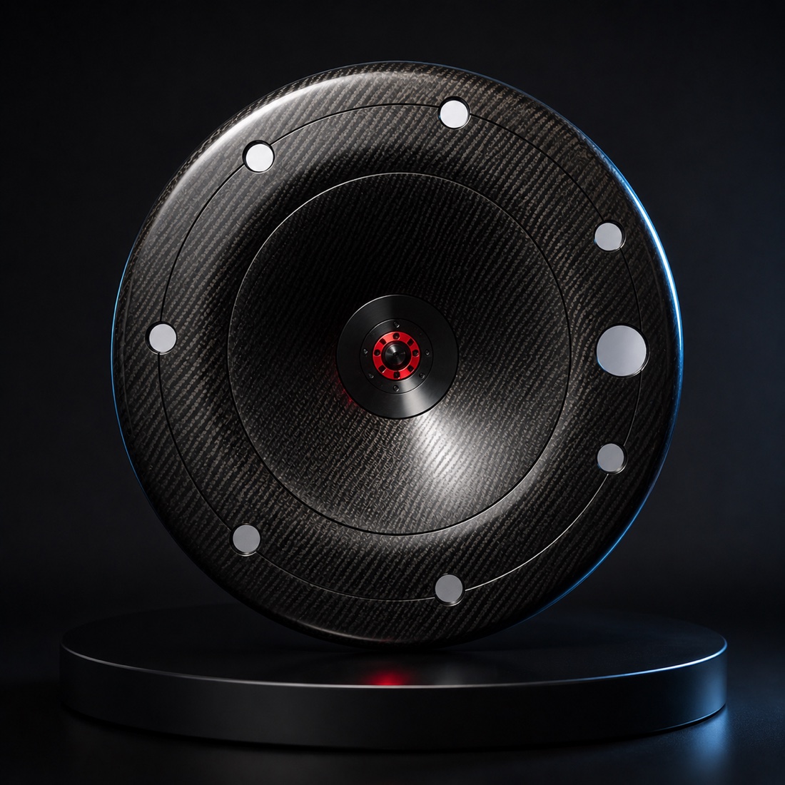 AIRODISC Luxury Series carbon aero wheel disc, full face with eight cooling ports